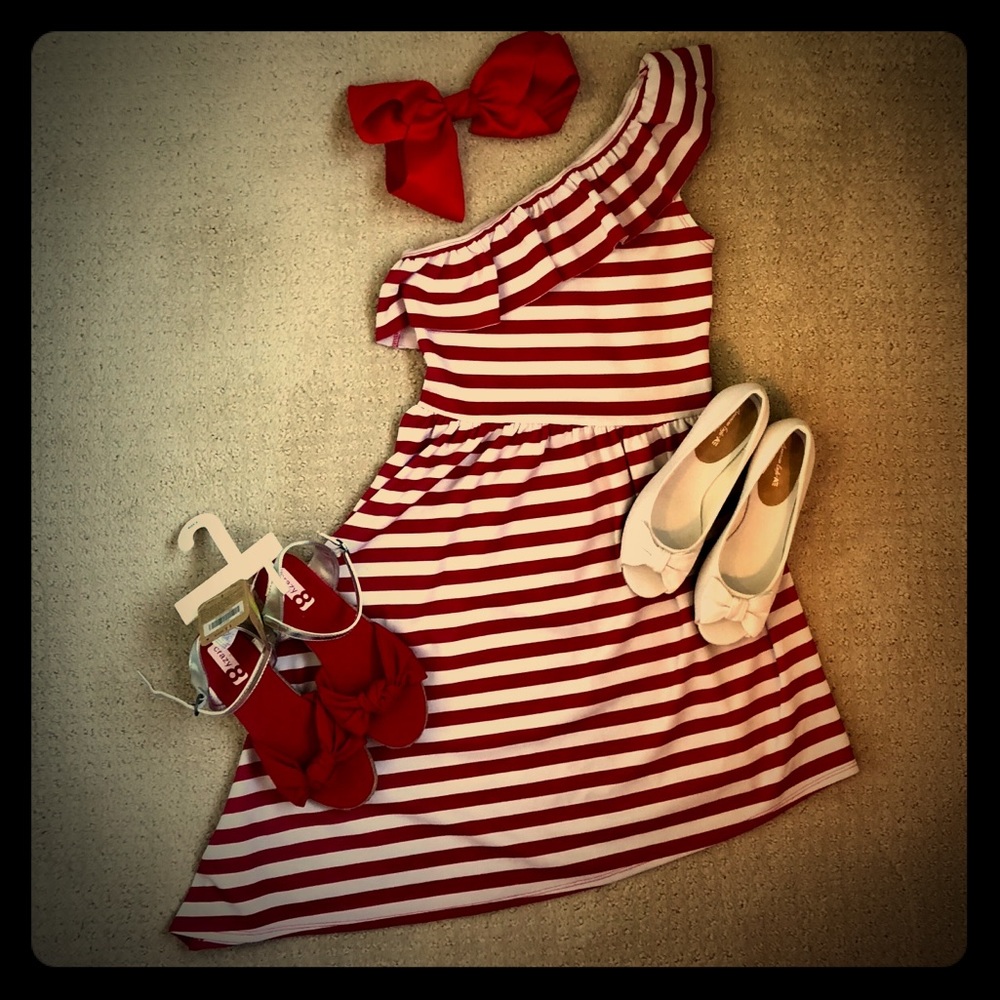 Abercrombie Kids Red Stripe 4th of July Dress